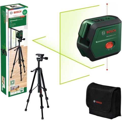 Bosch Home and Garden AdvancedLevel 2G Set Kruislijnlaser Reikwijdte (max.): 15 m