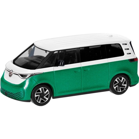 Herpa 431132 H0 Auto Volkswagen ID. Gezoem tweekleurig, Candy wit/Bay Leaf Green metallic