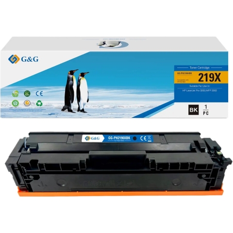 G&G Toner vervangt HP 219X, W2190X Compatibel Zwart 3200 bladzijden HP 219X NT-PH2190XBK-B-V2-S1