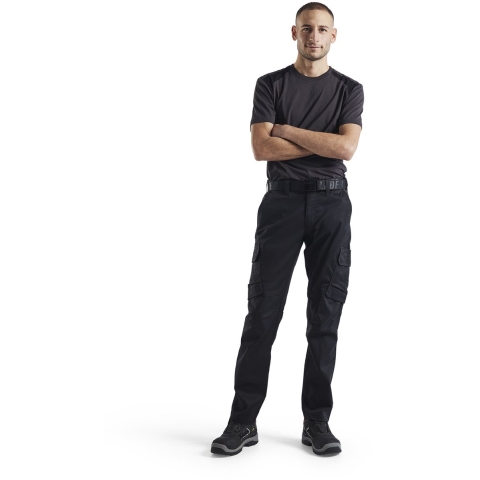Blåkläder Industrie werkbroek stretch 14441832 | Zwart/Donkergrijs | Maat 64 - 7330509763971