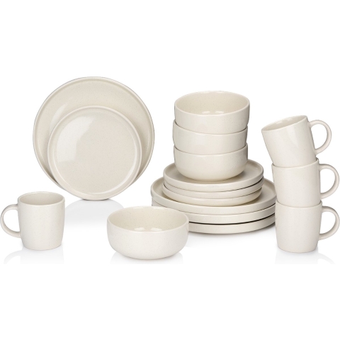 Alpina - Serviesset 16-delig - Voor 4 personen - Crème (4 stuks)