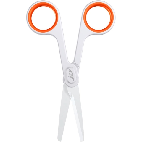 Slice 10544 Universele schaar Linkshandig, Rechtshandig 141 mm Wit, Oranje