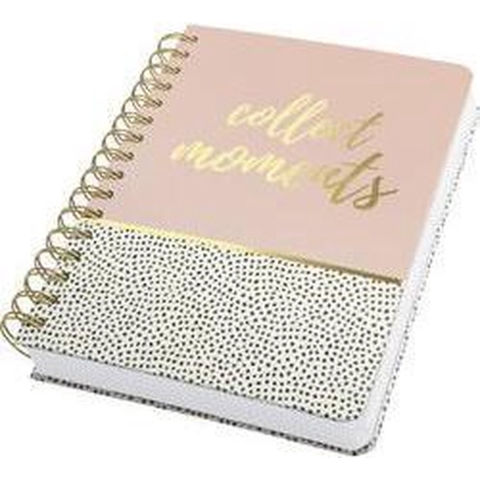 Sigel Jolie® sweet dots JN601 Notitieblok met spiraalrug Dotted (punten) Wit, Zwart, Roze Aantal paginas: 120 DIN A5