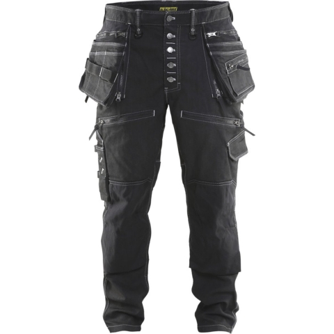 Blåkläder Baggy Denim Stretch X1900 19991141 | Zwart | Maat D120 - 7330509514061
