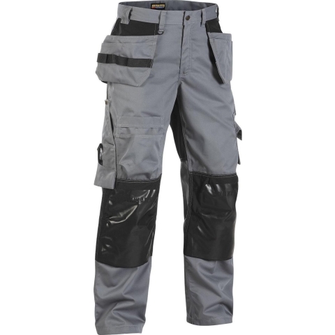 Blåkläder Vloerleggersbroek 15051860 | Grijs/Zwart | Maat 58 - 7330509311165