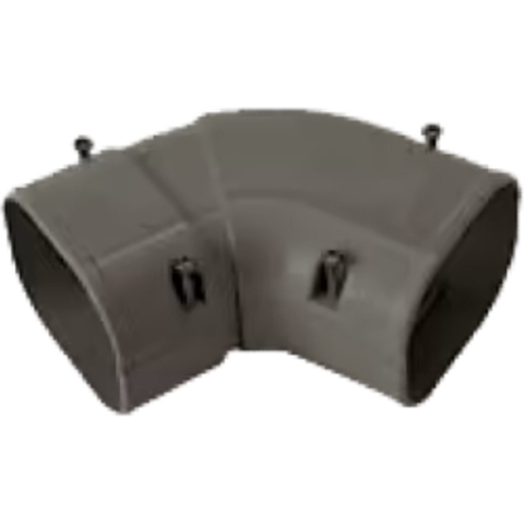Evolar Airco Verticale Verstelbare Bocht - Bruin - 75x63 MM - 45°~90°