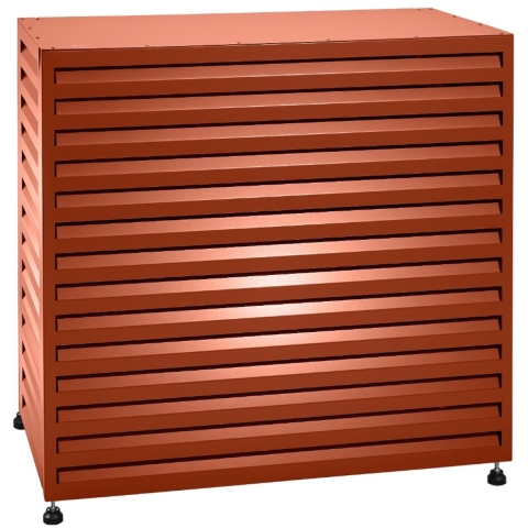 Evolar Airco Omkasting met Opstelvoetjes Steenrood Large