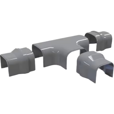 Evolar Airco T-stuk - Donker Antraciet - 75X56MM