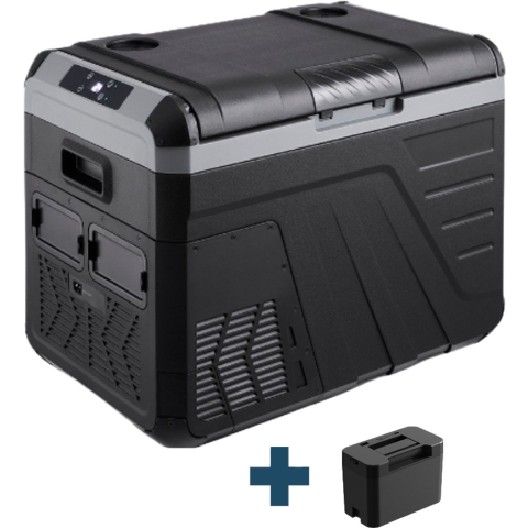 Evolar Elektrische Compressor Koelbox - 45L - 12V/230V - Inclusief Accu - Zwart