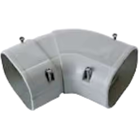 Evolar Airco Verticale Verstelbare Bocht - Grijs - 75x63 MM - 45°~90°