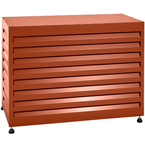 Evolar Airco Omkasting met Opstelvoetjes Steenrood Small