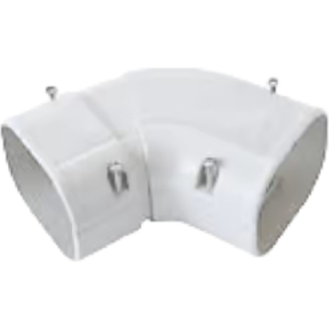 Evolar Airco Verticale Verstelbare Bocht - Wit - 75x63 MM - 45°~90°