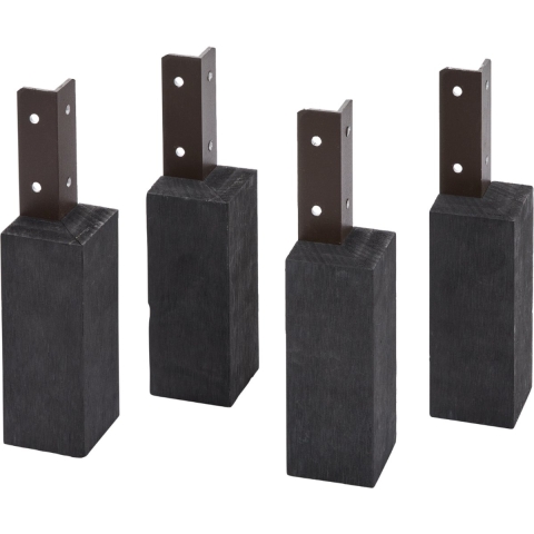 Evolar Opstelvoetjes Airco Omkasting Charcoal Grey WPC