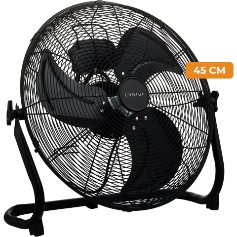 Evolar EVO-MFF18BL Vloerventilator - Zwart