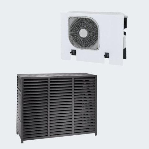 Evolar WPC Warmtepomp Omkasting met Opstelvoetjes Charcoal Grey XL