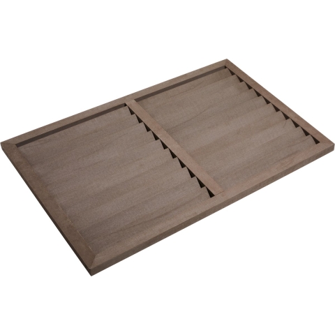 Evolar WPC Achterplaat voor Airco Omkasting Walnut Grey Large