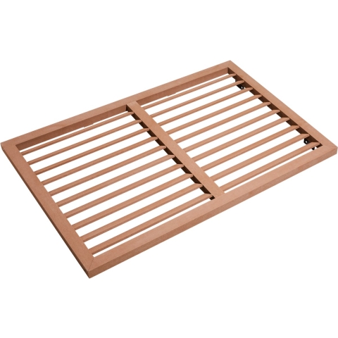 Evolar WPC Achterplaat voor Airco Omkasting Tropical Teak Medium