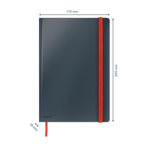 Leitz 44820089 Notitieboek Geruit Grijs Aantal paginas: 80 DIN B5