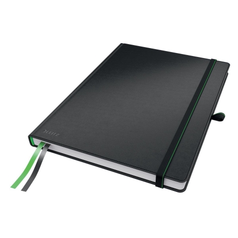 Leitz 44710095 Notitieboek Geruit Zwart Aantal paginas: 80 DIN A4