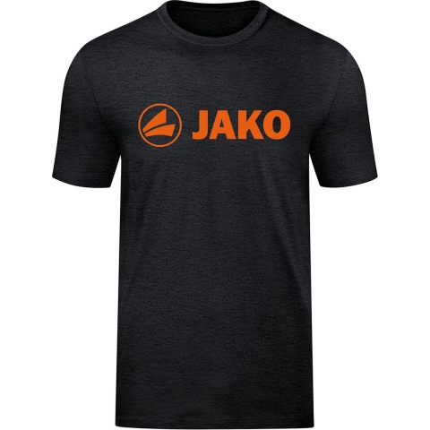 JAKO 6160K T-Shirt Promo Kids - Zwart Gemeleerd/Fluo Oranje - 164