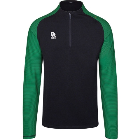 Robey RS3004 Performance Half-Zip Top - Black/Green - 140