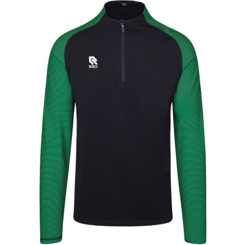 Robey RS3004 Performance Half-Zip Top - Black/Green - L