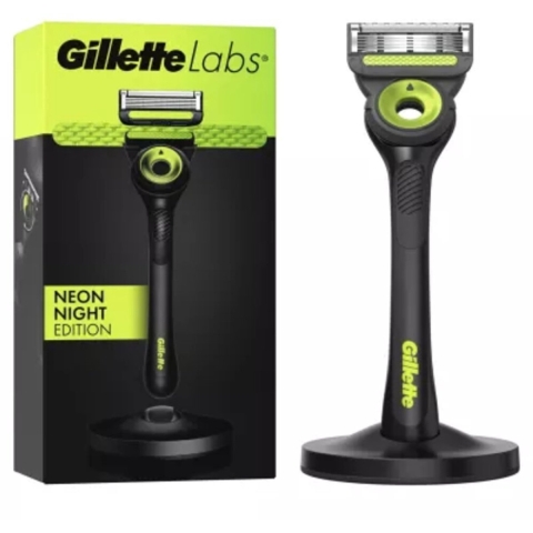 Gillette Labs Scheermes Neon Night 1 set