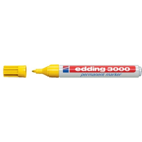 Edding e3000 4-3000005 Permanent marker Geel Watervast: Ja