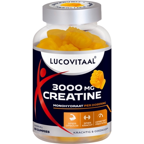 2x Lucovitaal Creatine 3000mg Gummies 60 stuks