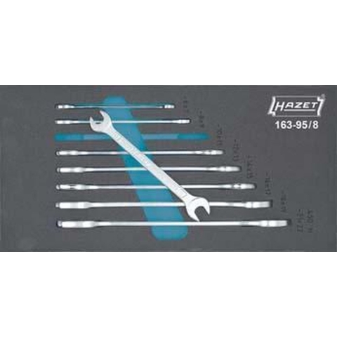 Hazet 163-95/8 Dubbele steeksleutelset 8-delig Sleutelbreedte (metrisch) 6 - 22 mm
