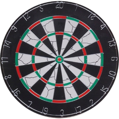 Dartbord Longfield set - Dia 45 cm - met 6 dartpijltjes van 18 gram -