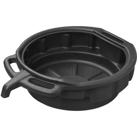 Olieopvangbak - zwart - kunststof - 15 liter - met schenktuit -