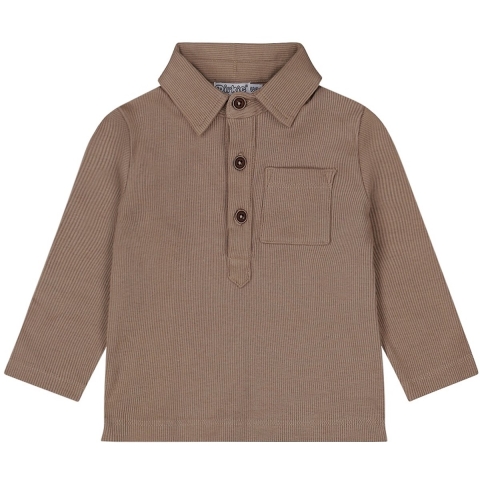 Shirt Longsleeve Dirkje Polo Safari Friends Faded Brown