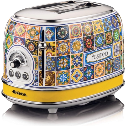 Ariete 0155/1P - Broodrooster - 2 sleuven 810 Watt - RVS