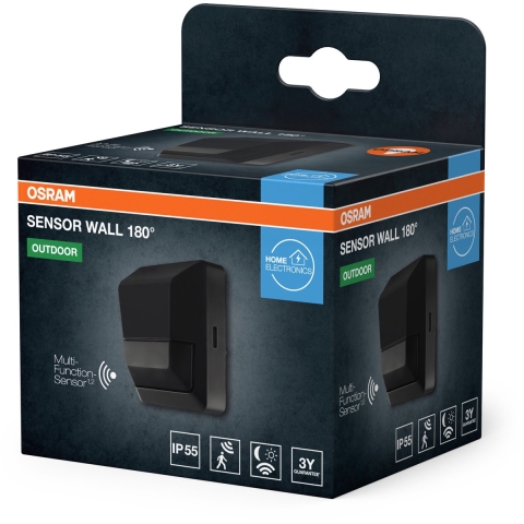 OSRAM HOMELIGHTING SENSOR WALL 180DEG IP55 DG 4099854454196 LED-buitenlamp (wand)
