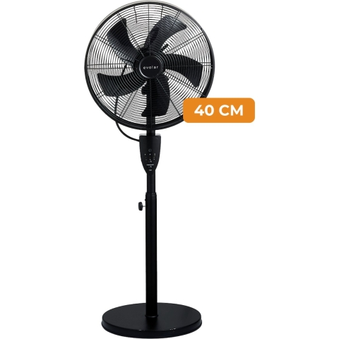 Evolar EVO-16MSFBL Statiefventilator - Zwart - Afstandbediening
