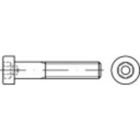 TOOLCRAFT 139479 Cilinderkopschroeven M12 150 mm Binnenzeskant (inbus) DIN 6912 Staal Galvanisch verzinkt 50 stuk(s)