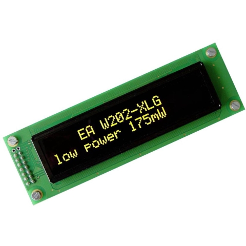 DISPLAY VISIONS OLED-display Geel-groen 5.55 mm 3.3 V, 5 V Aantal cijfers: 2 EAW202-XLG