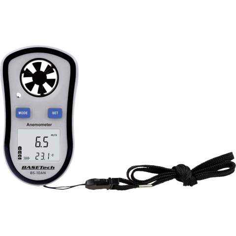 Basetech BS-10AN Windmeter 0.1 tot 30 m/s Met temperatuurmeting