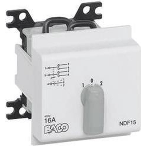 BACO NDF15 Nokkenschakelaar 16 A 2 x 30 ° Grijs 1 stuk(s)