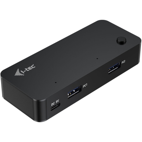 i-tec compacte KVM Hub 2x USB-A / 2x USB-C