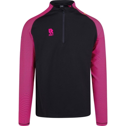 Robey RS3004 Performance Half-Zip Top - Black/Neon Pink - XXXL