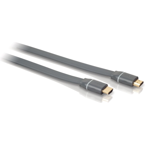 Philips SWV4452S - Platte HDMI kabel - 1.5 meter - Grijs