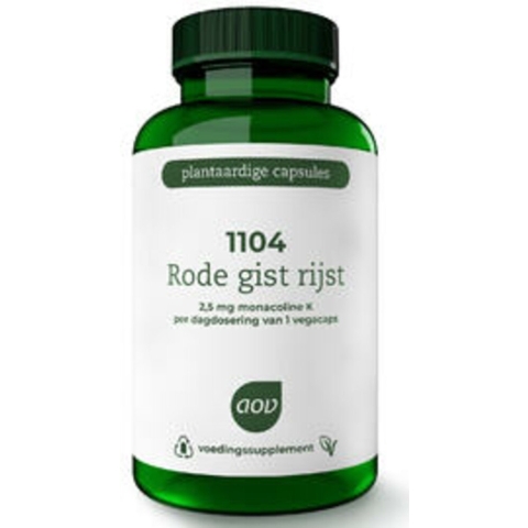 Gratis Verzending: 2x AOV 1104 Rode Gist Rijstextract 90 vegacapsules