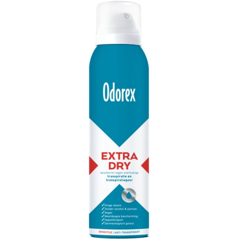 3x Odorex Extra Dry Antitranspirant Spray Sensitive 150 ml