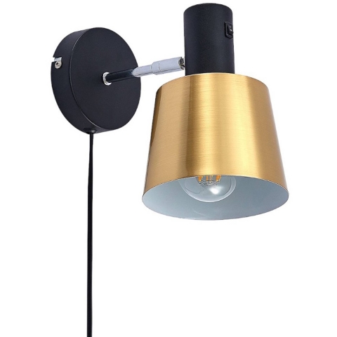 Lindby - Vlada Wandlamp Matt Brass/Matt Black