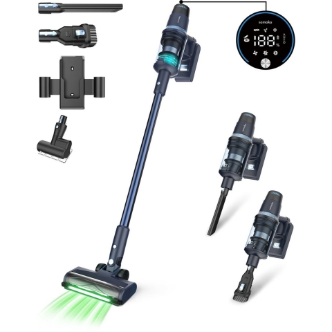 Steelstofzuiger CleanDetect 450W - Kruimeldief - Draadloos - 4 Opzetstukken - Stofzuiger - Zonder za