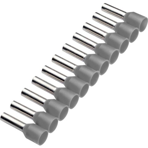 Cimco 187501 Adereindhulzen 0.75 mm² Deels geïsoleerd Grijs 500 stuk(s)
