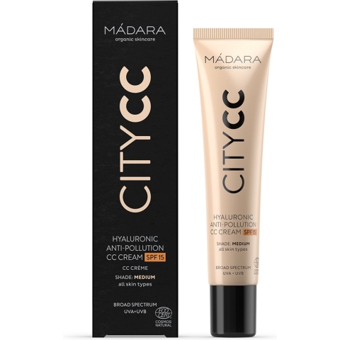 Madara City CC Hyaluronic Anti-Pollution CC-Crème SPF 15 Medium 40 ml