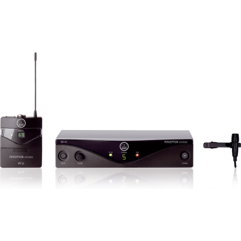 AKG PW45P Draadloze microfoonset Dasspeld Zendmethode:Radiografisch Draadloos Radiografisch